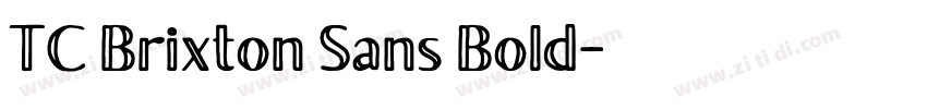 TC Brixton Sans Bold字体转换